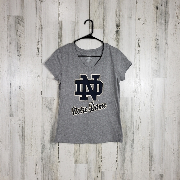 Tops - Womans notre dame gray tshirt size medium